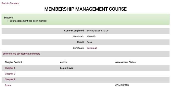 Accessing Certificates and Course Information