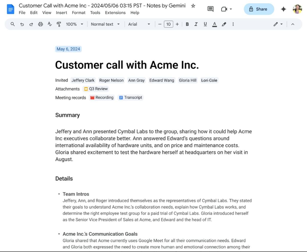 Using Gemini In Google Meet For Easy Meeting Minutes And Transcripts