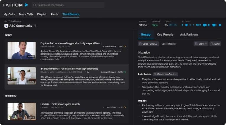 Using Fathom To Take Meeting Minutes For Your Club
