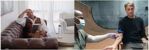 Voss and Liquid Death ads