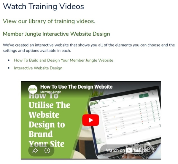 Member Jungle Support Site